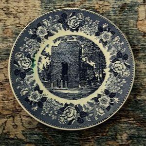 Old English Staffordshire Ware - Jamestown Church Tower Plate. EUC.